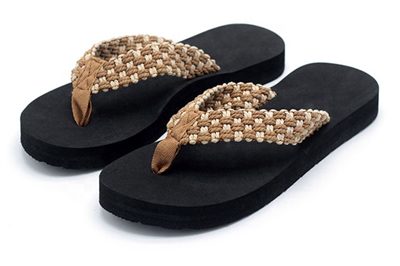 25 knit cotton fabric flip flops (1)