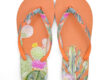 Wholesale personalized printed women’s flip flops with colorful patterns