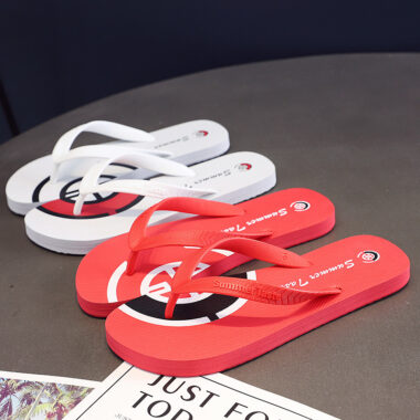 Summer new style soft sole non-slip men’s flip flops in casual setting
