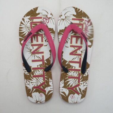 Summer beach style women’s flip flops with fashionable straps