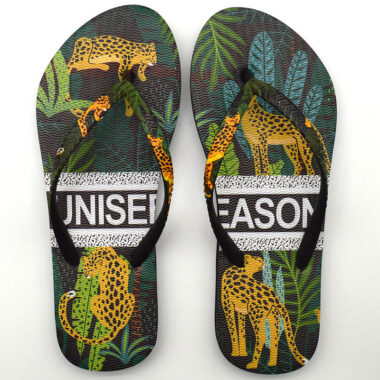 Summer beach style women’s flip flops with fashionable straps