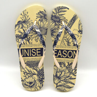 Summer beach style women’s flip flops with fashionable straps