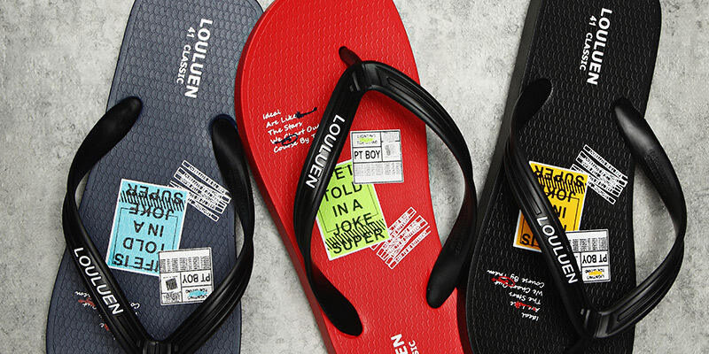 Summer flat unisex flip flops with stylish design and durable sole